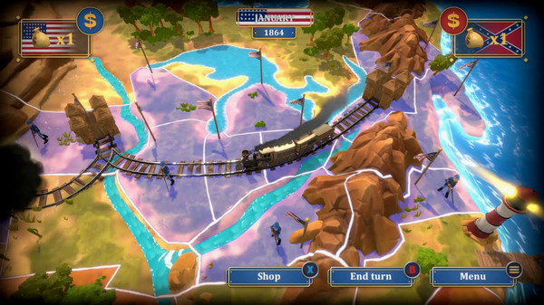 Игра The Bluecoats: North & South, скриншот