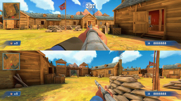 Игра The Bluecoats: North & South, скриншот
