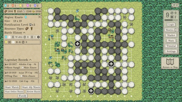 Игра The Conquest of Go, скриншот