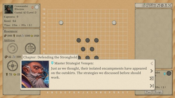 Игра The Conquest of Go, скриншот