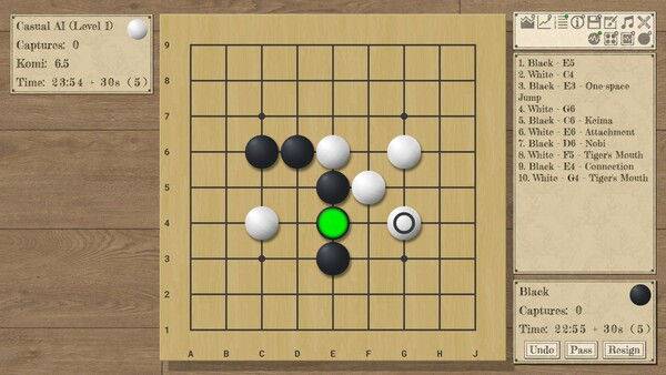 Игра The Conquest of Go, скриншот