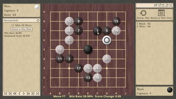 Игра The Conquest of Go, скриншот
