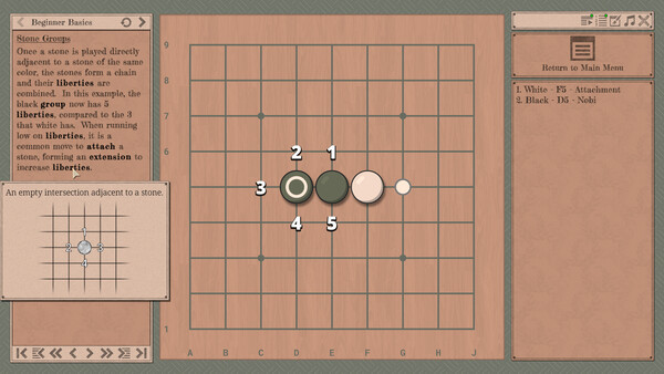 Игра The Conquest of Go, скриншот