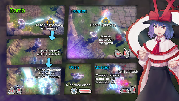 Игра The Disappearing of Gensokyo: Kogasa, Iku Character Pack, скриншот
