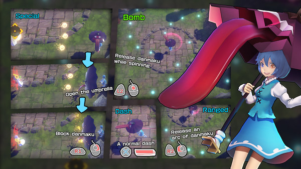Игра The Disappearing of Gensokyo: Kogasa, Iku Character Pack, скриншот