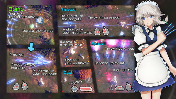 Игра The Disappearing of Gensokyo: Sakuya, Koishi, Suika Character Pack, скриншот