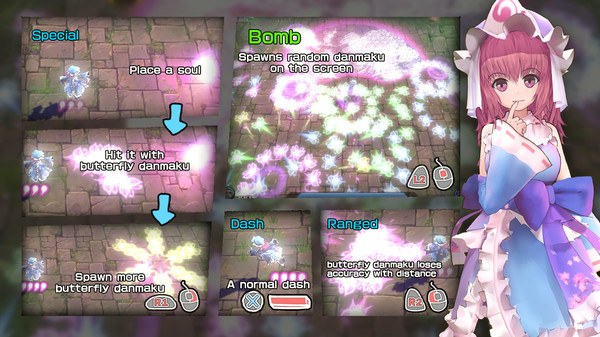 Игра The Disappearing of Gensokyo: Youmu, Yuyuko Character Pack, скриншот