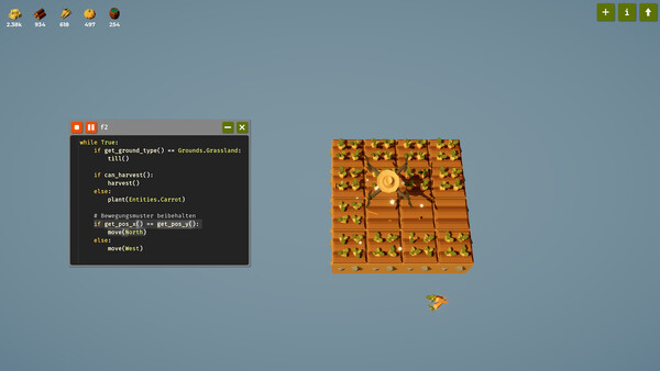 Игра The Farmer Was Replaced, скриншот
