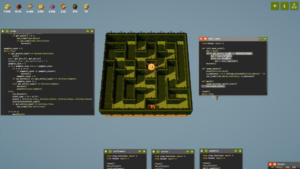 Игра The Farmer Was Replaced, скриншот