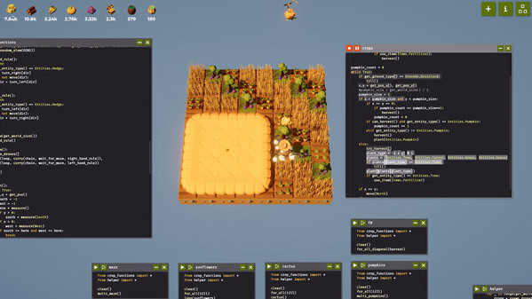 Игра The Farmer Was Replaced, скриншот