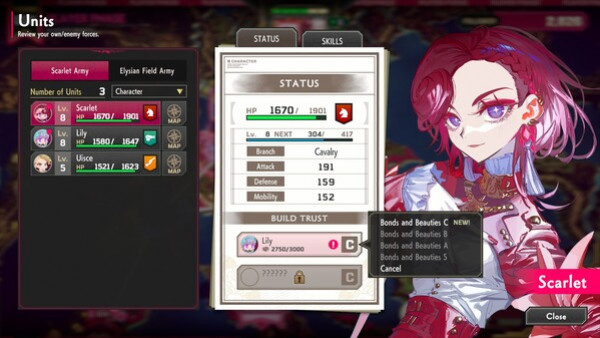 Игра The Great Villainess: Strategy of Lily, скриншот