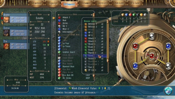Игра The Legend of Heroes: Trails in the Sky, скриншот