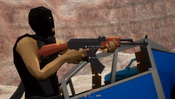 Игра The Long Drive Badland AK47, скриншот