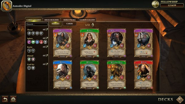 Игра The Lord of the Rings: Adventure Card Game, скриншот