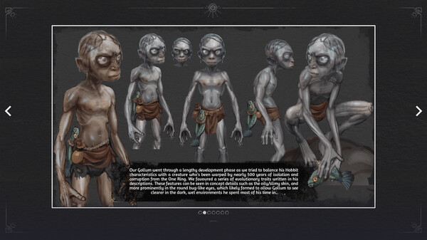 Игра The Lord of the Rings: Gollum - Art Exhibition, скриншот