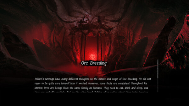 Игра The Lord of the Rings: Gollum - Lore Compendium, скриншот
