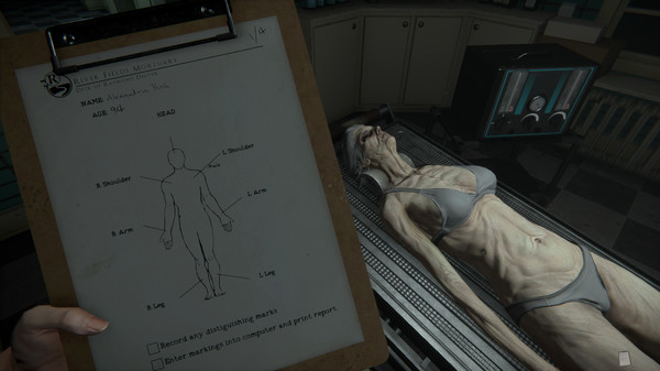 Игра The Mortuary Assistant, скриншот