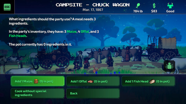Игра The Oregon Trail — Ковбои и странные создания - DLC, скриншот