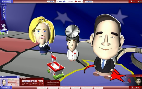 Игра The Political Machine 2016, скриншот