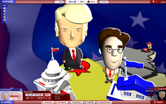 Игра The Political Machine 2016, скриншот