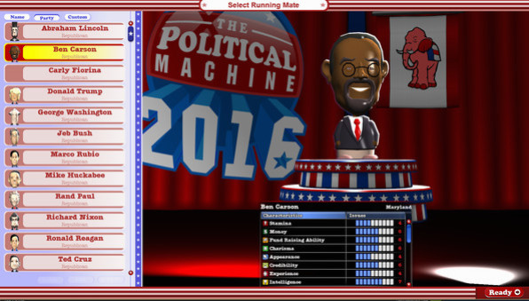 Игра The Political Machine 2016, скриншот