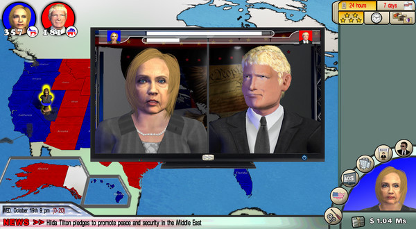 Игра The Race for the White House 2016, скриншот