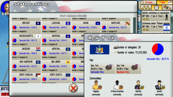 Игра The Race for the White House 2016, скриншот