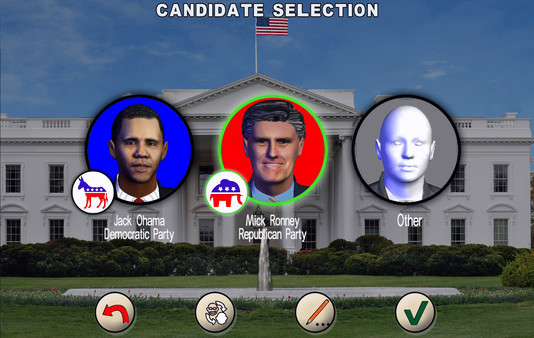 Игра The Race for the White House, скриншот