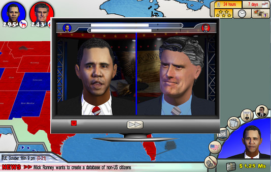 Игра The Race for the White House, скриншот