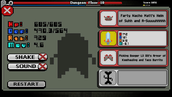 Игра The Scrungeon Depths, скриншот