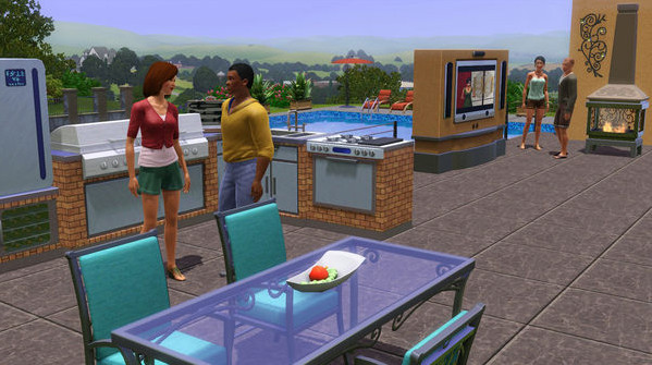 Игра The Sims 3 Outdoor Living Stuff, скриншот