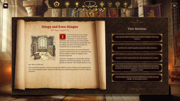 Игра The Succession of Changing Kings, скриншот