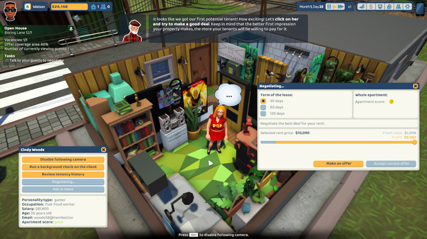 Игра The Tenants, скриншот