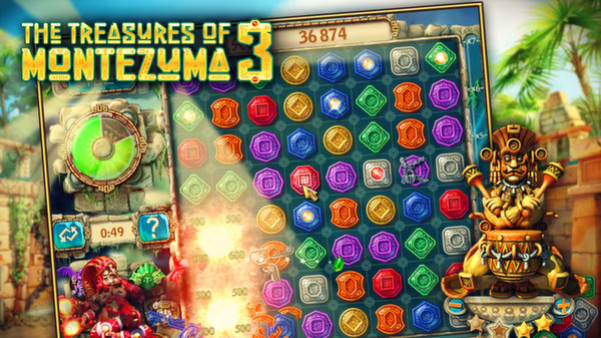 Игра The Treasures of Montezuma 3, скриншот