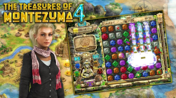 Игра The Treasures of Montezuma 4, скриншот