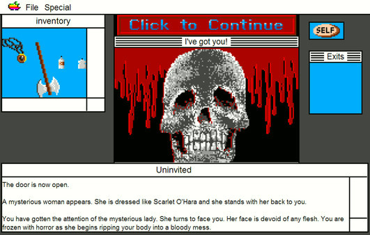 Игра The Uninvited: MacVenture Series, скриншот