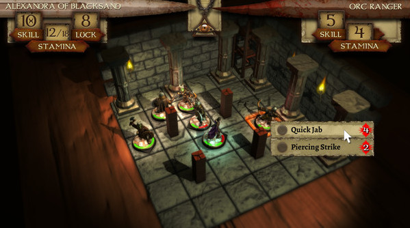 Игра The Warlock of Firetop Mountain, скриншот