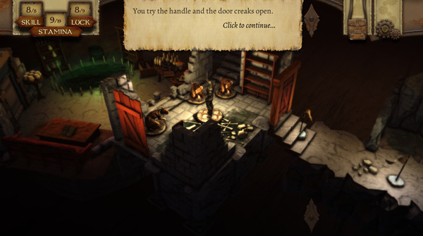 Игра The Warlock of Firetop Mountain, скриншот