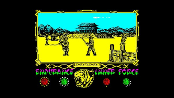Игра The Way of the Tiger (CPC/Spectrum), скриншот