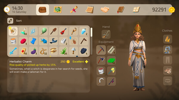 Игра The Witch of Fern Island, скриншот