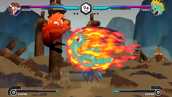 Игра Them's Fightin' Herds, скриншот
