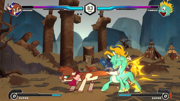 Игра Them's Fightin' Herds, скриншот