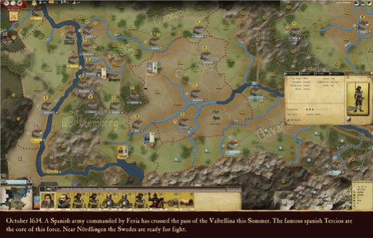 Игра Thirty Years' War, скриншот