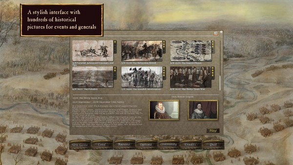 Игра Thirty Years' War, скриншот