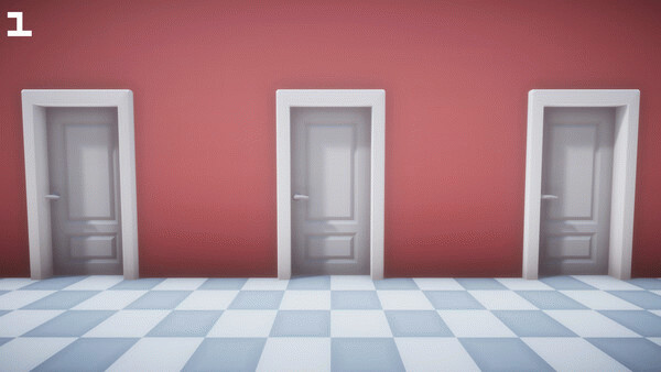Игра Three Doors, скриншот