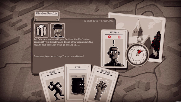 Игра Through the Darkest of Times, скриншот