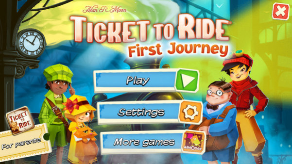 Игра Ticket to Ride: First Journey, скриншот