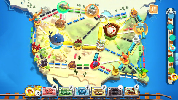 Игра Ticket to Ride: First Journey, скриншот