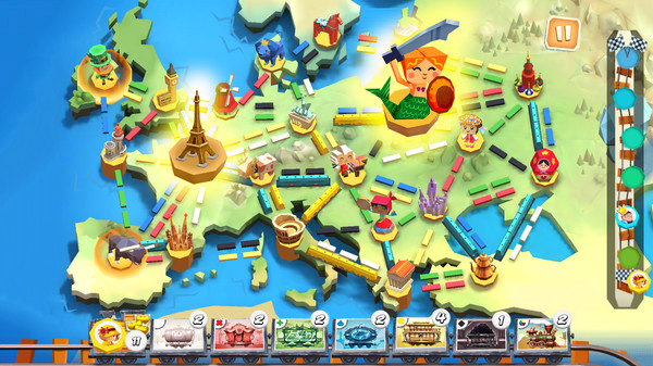 Игра Ticket to Ride: First Journey, скриншот