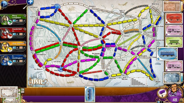 Игра Ticket to Ride, скриншот